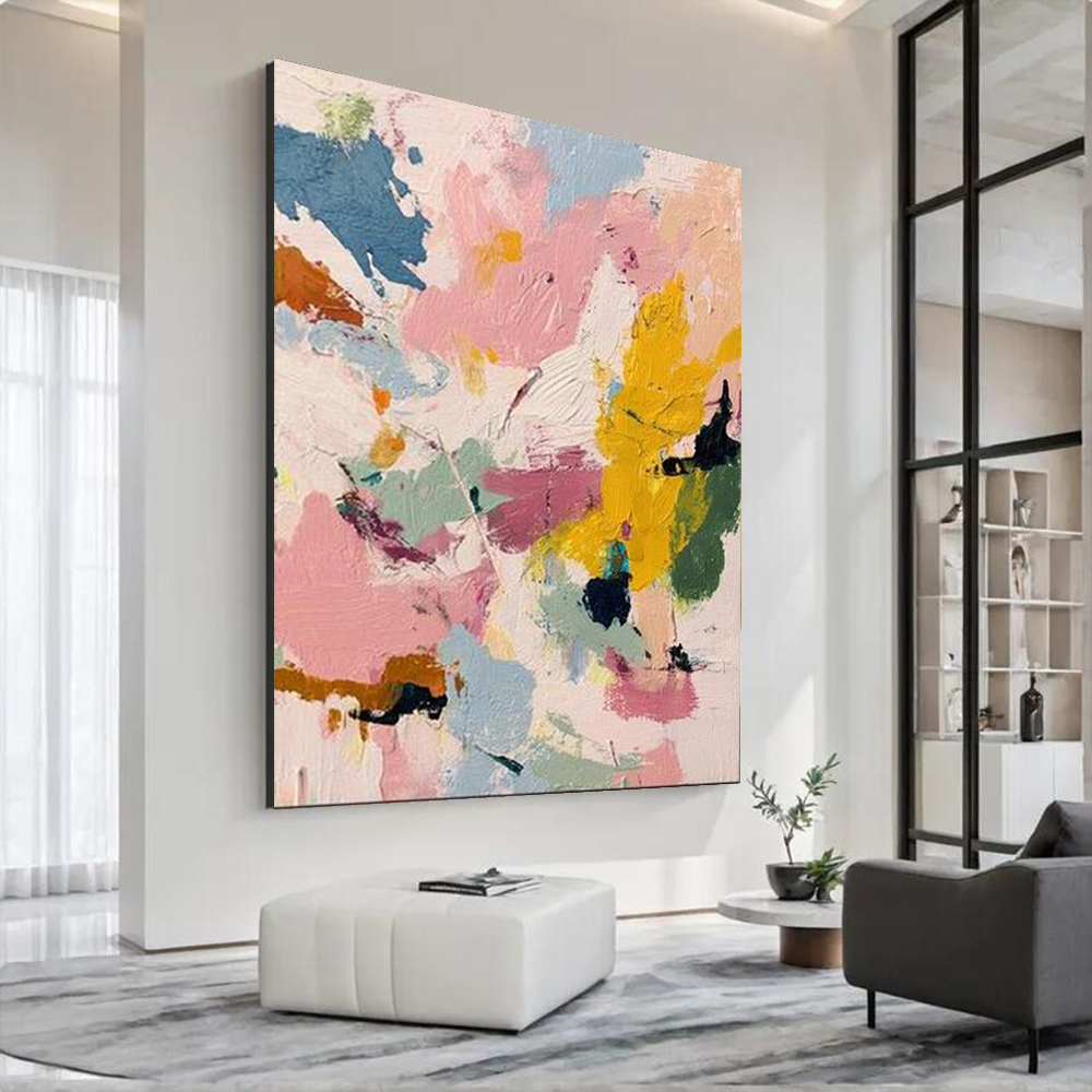 Home Decor Free Images - Modern Handmade Abstract Oil Painting on