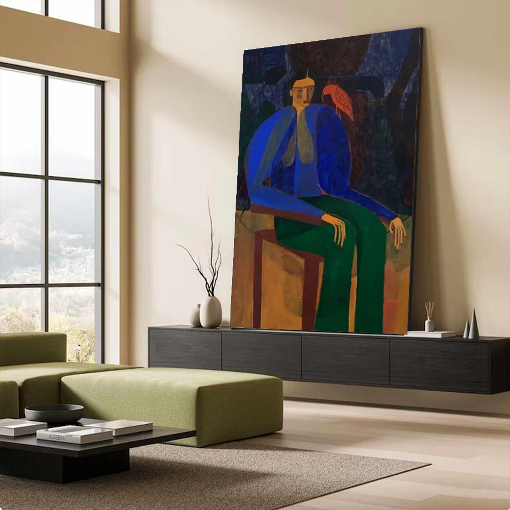 100% Handmade Abstract Oil Pai - Home Decor Free Images ulasan dan harga