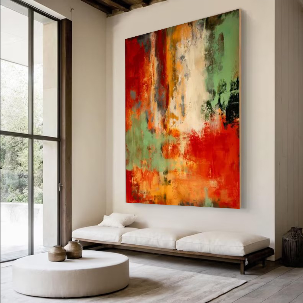 100% Handmade Abstract Oil Pai - Home Decor Free Images ulasan dan harga