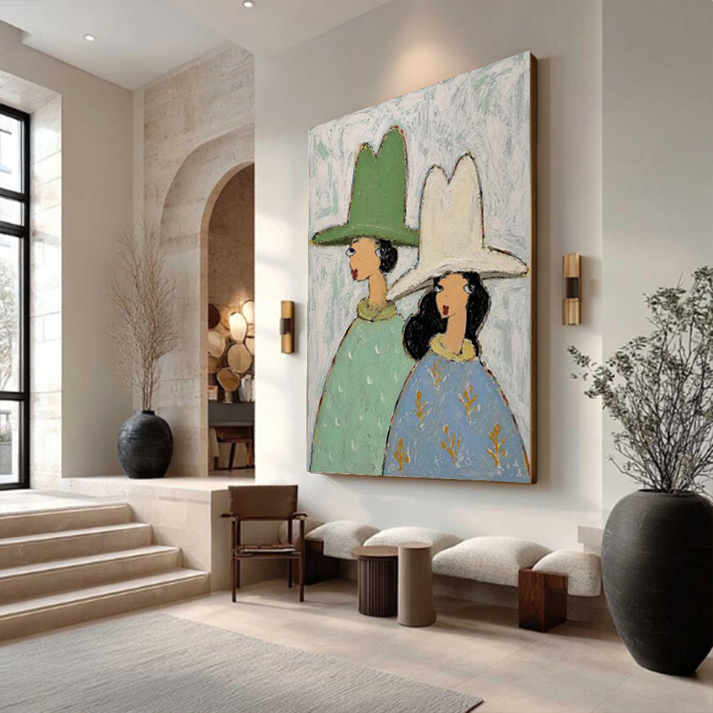 Abstract Oil Painting on Canva - Home Decor Free Images ulasan dan harga
