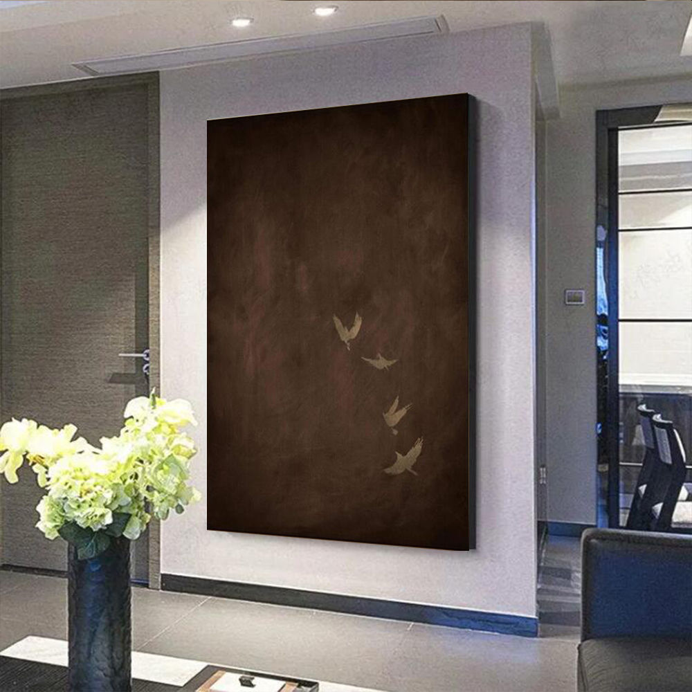 100% Handmade Abstract Oil Pai - Home Decor Free Images ulasan dan harga