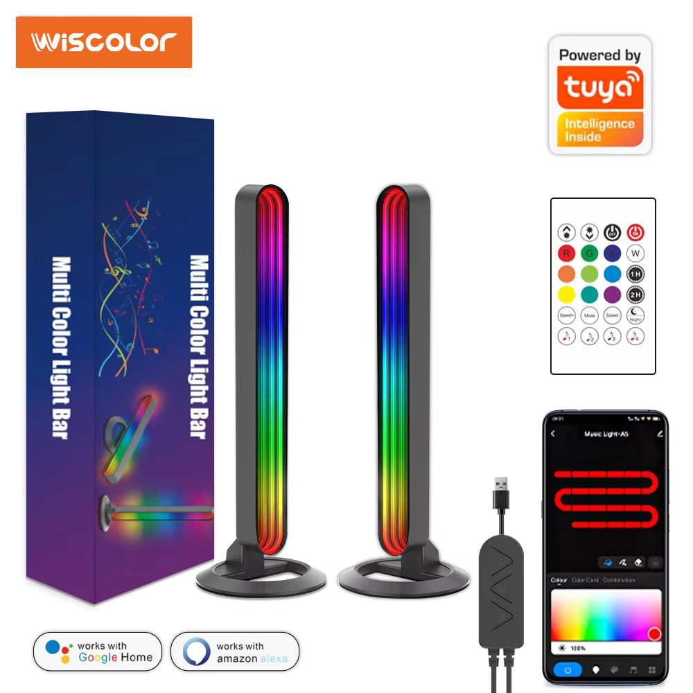 Smart RGB LED Light Bar with M - Home Decor Free App ulasan dan harga