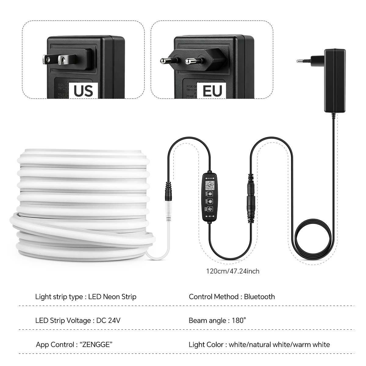 24V LED Neon Strip High Bright - Home Decor Free App ulasan dan harga