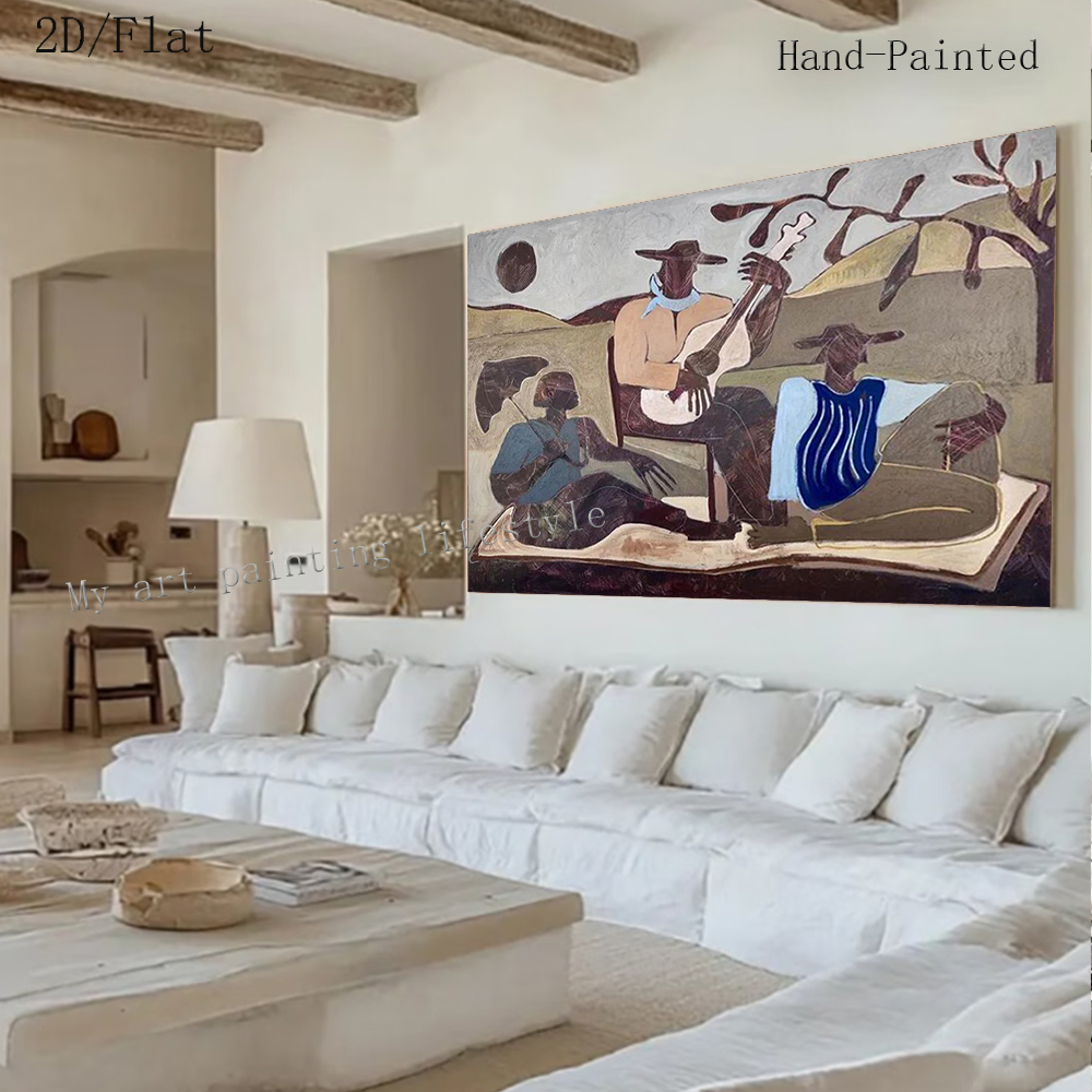 100% Handmade Abstract Oil Pai - Home Decor Free Images ulasan dan harga