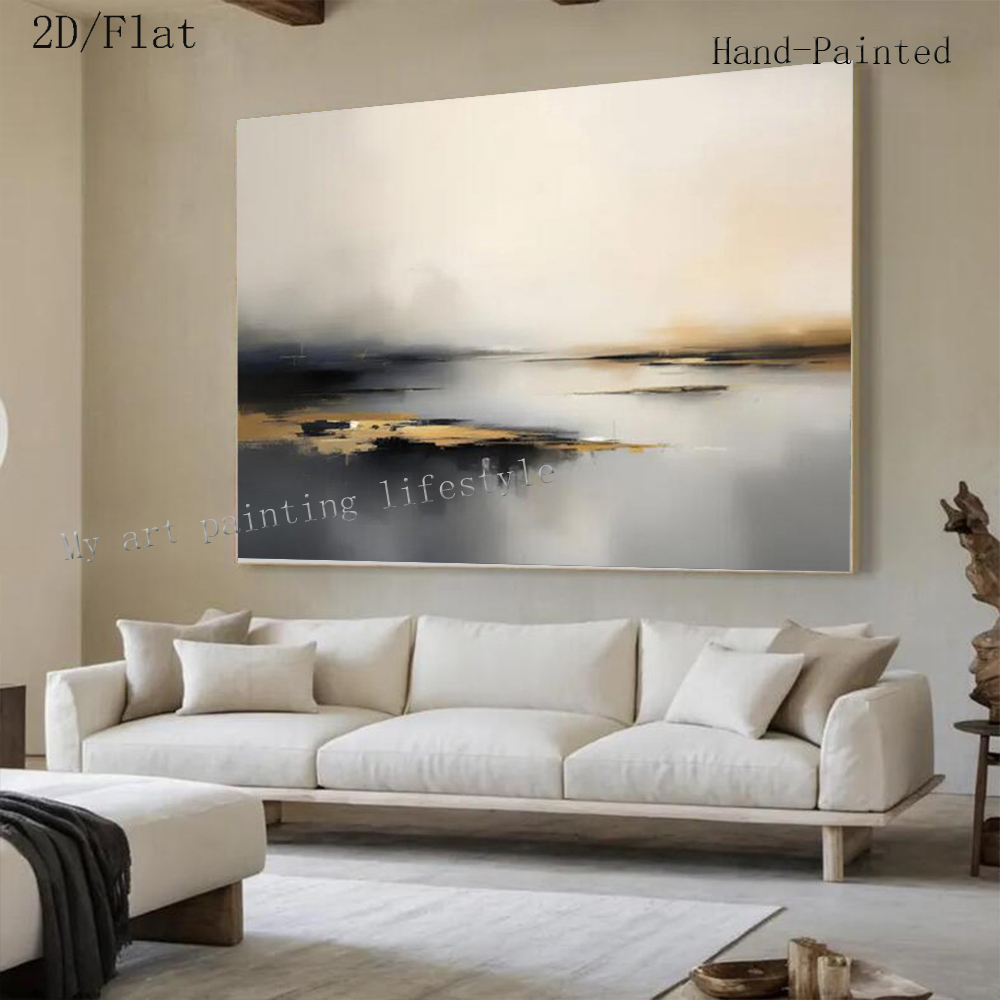 Large Abstract Oil Painting Ha - Home Decor Free Images ulasan dan harga