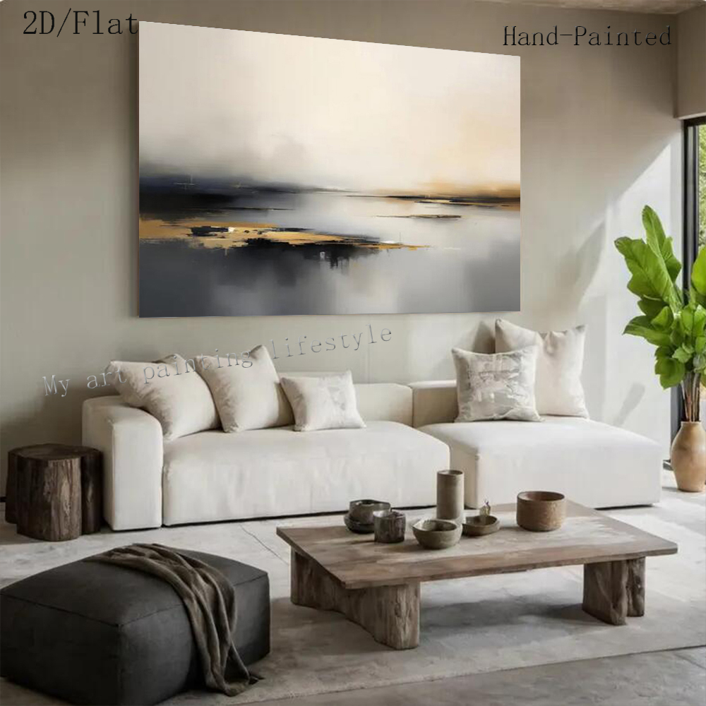 Large Abstract Oil Painting Ha - Home Decor Free Images ulasan dan harga