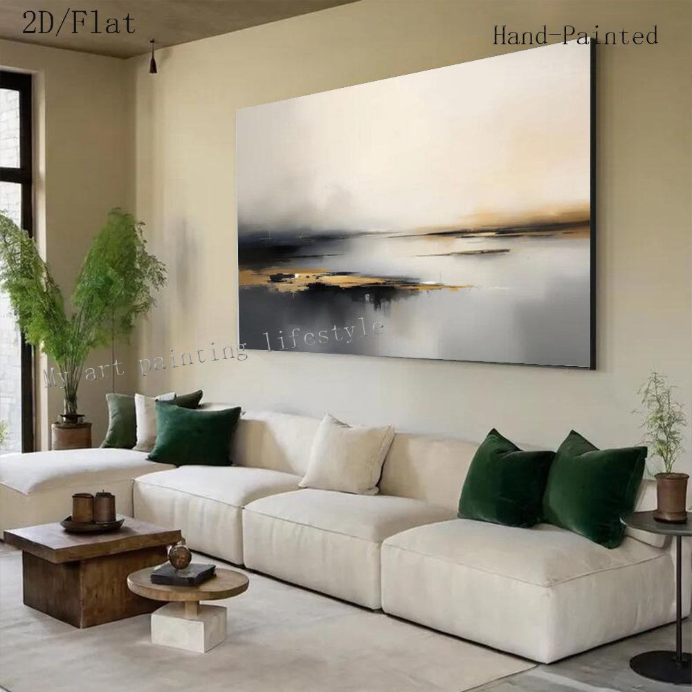 Large Abstract Oil Painting Ha - Home Decor Free Images ulasan dan harga