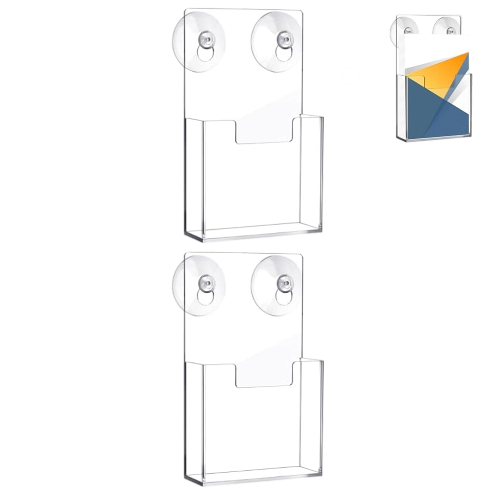 2 PCS Clear Brochure Holder Wi - Home Decor Brochure ulasan dan harga