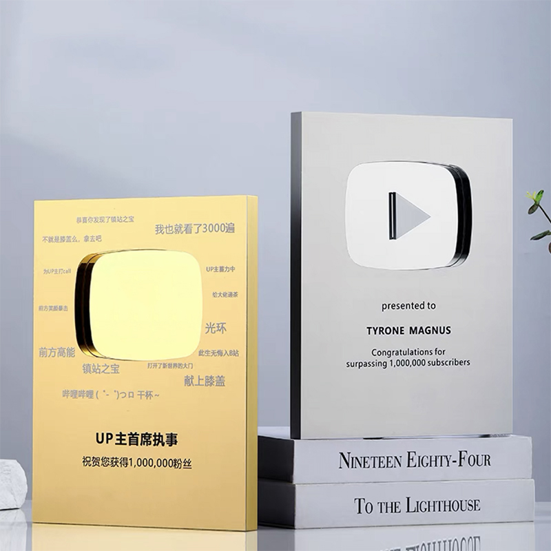 Custom Metal Trophy Corporate  - Home Decor Video ulasan dan harga
