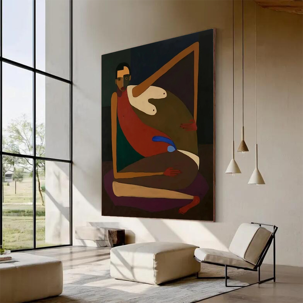 Handmade Abstract Oil Painting - Home Decor Free Images ulasan dan harga
