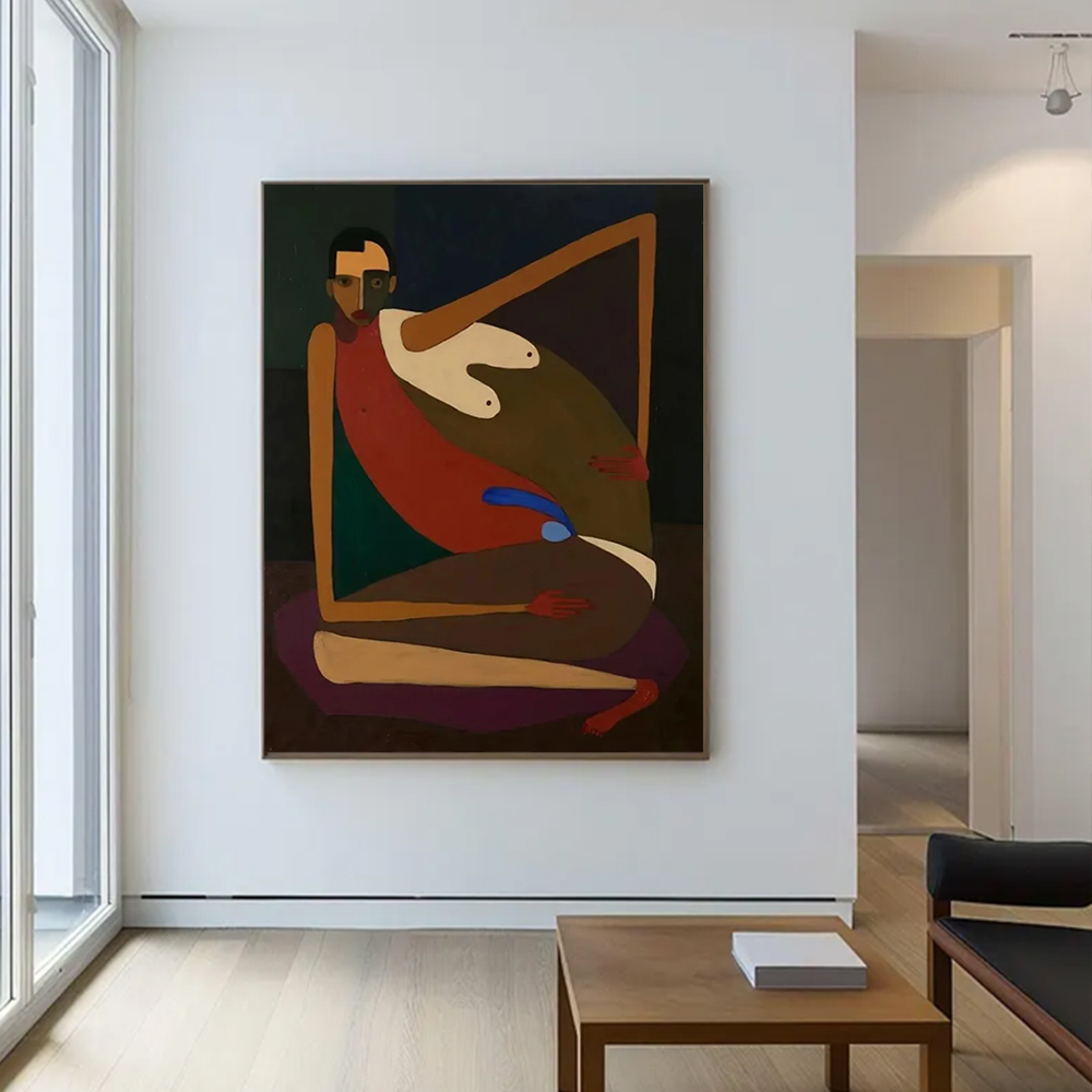 Handmade Abstract Oil Painting - Home Decor Free Images ulasan dan harga