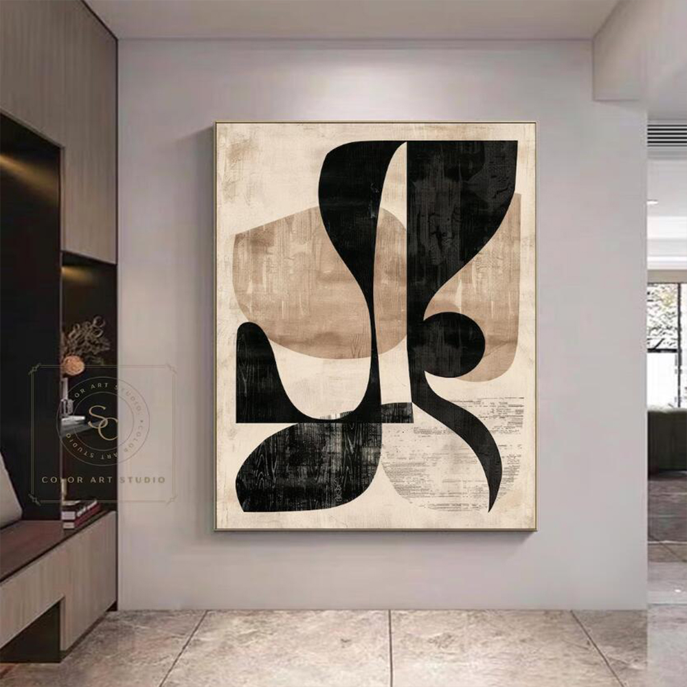 100% Handmade Abstract Oil Pai - Home Decor Free Images ulasan dan harga