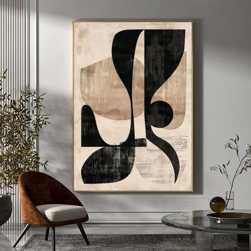 100% Handmade Abstract Oil Pai - Home Decor Free Images ulasan dan harga