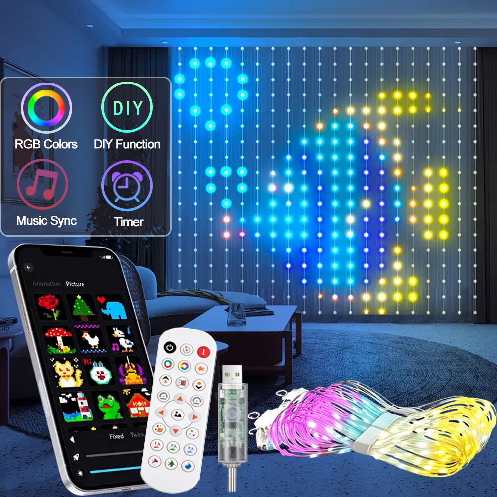 Smart LED Curtain Light APP Co - Home Decor Free App ulasan dan harga
