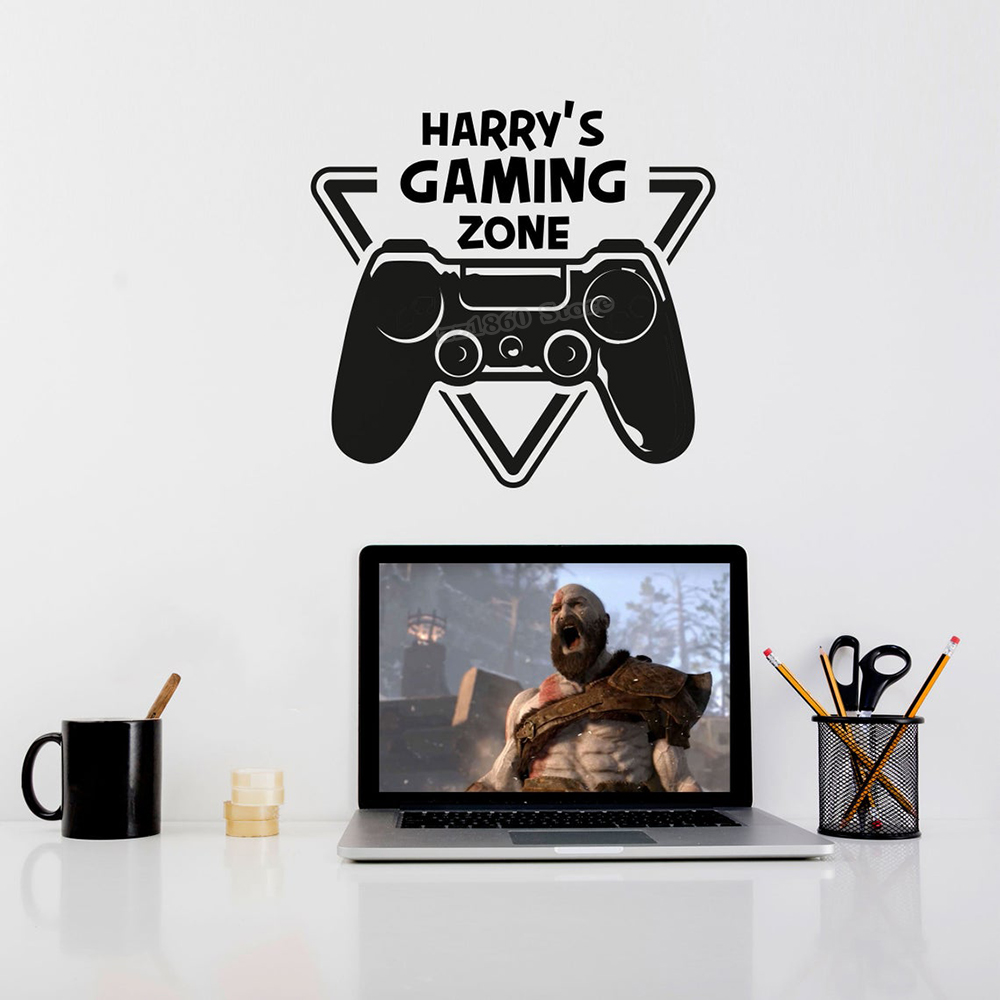 Custom Name Gaming Zone Wall D - Home Decor Video ulasan dan harga