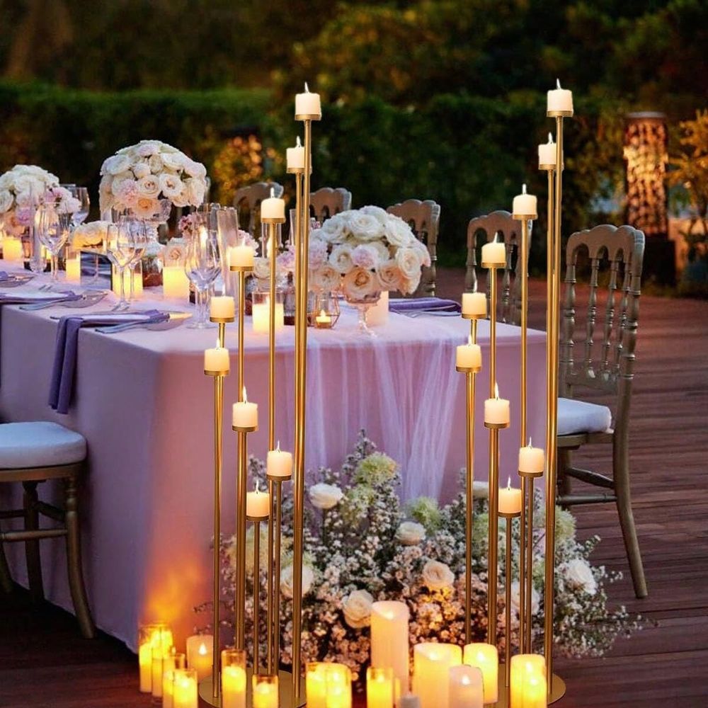 2Pcs 9 Arm Candelabra,Floor Ca - Flooring Home Decor ulasan dan harga