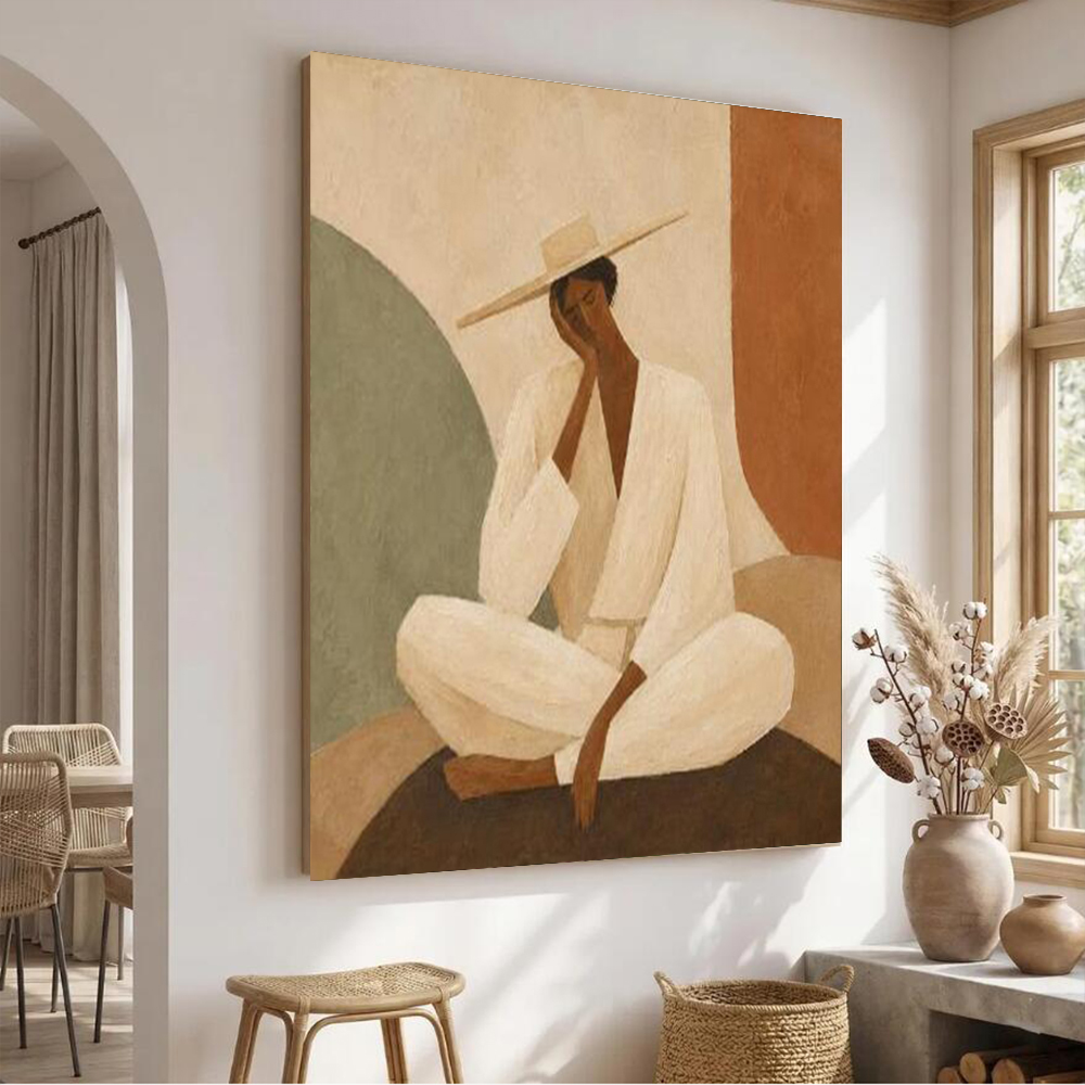 Abstract Oil Painting on Canva - Home Decor Free Images ulasan dan harga