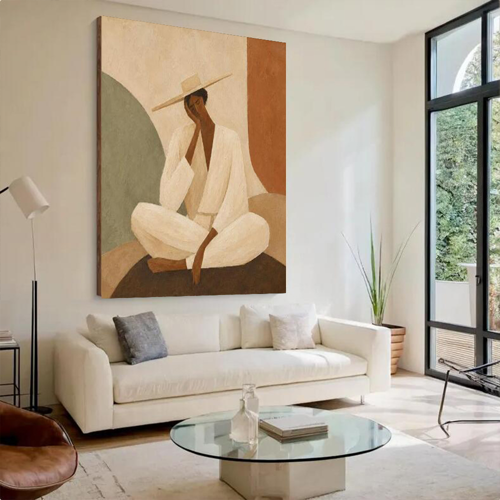 Abstract Oil Painting on Canva - Home Decor Free Images ulasan dan harga