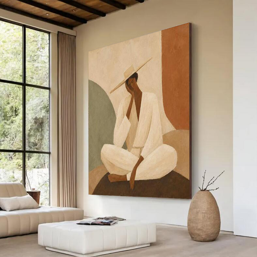 Abstract Oil Painting on Canva - Home Decor Free Images ulasan dan harga