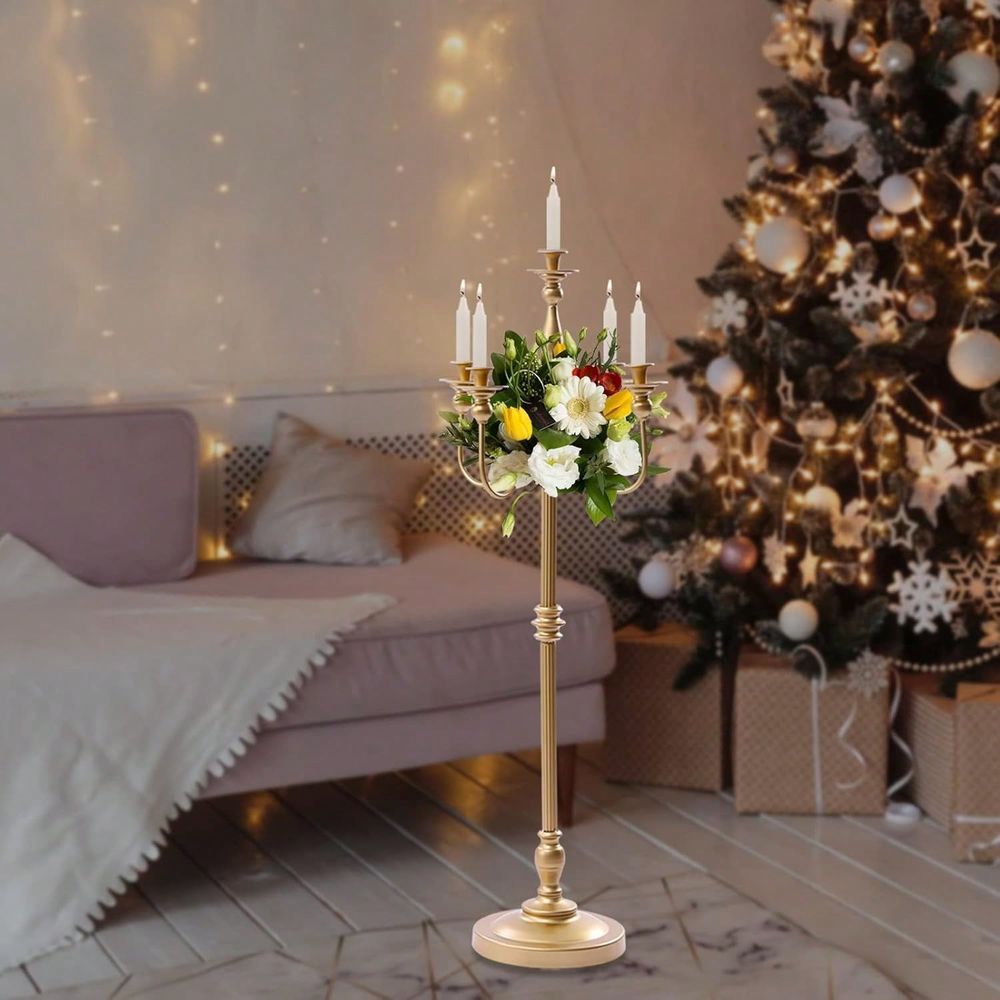 50 Inch 5 Arm Floor Candle Can - Flooring Home Decor ulasan dan harga