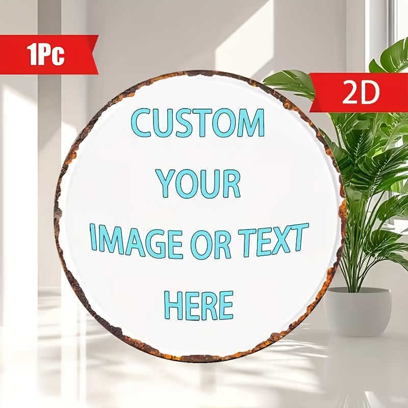 Custom Round Metal Tin Sign, P - Home Decor Free Images ulasan dan harga